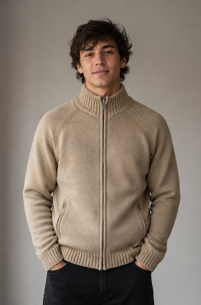Chaleco Tejido Wanser Beige (Hombre)