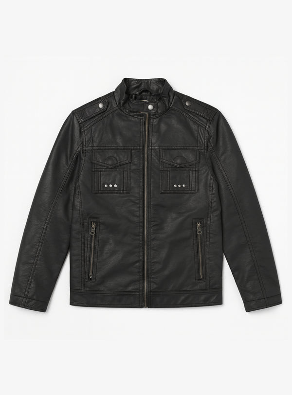 Chaqueta Ecocuero V2 Black (Niño)