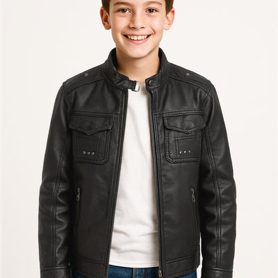 Chaqueta Ecocuero V2 Black (Niño)