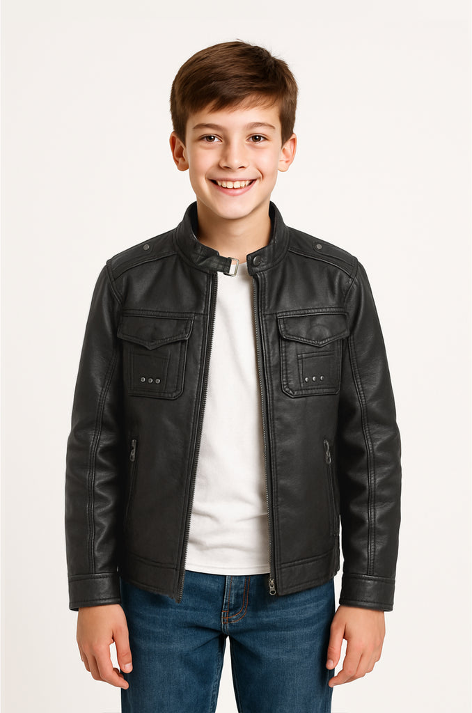 Chaqueta Ecocuero V2 Black (Niño)