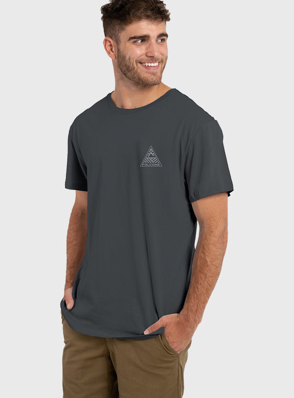 Polera Orgánica On The Road V2 Dark Gray (Hombre)