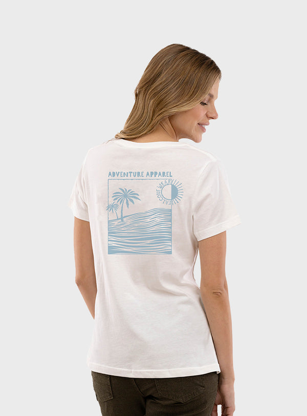 Polera Orgánica Sunset White (Mujer)