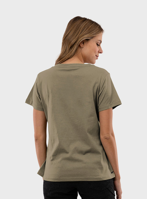 Polera Orgánica Classic Logo Green (Mujer)