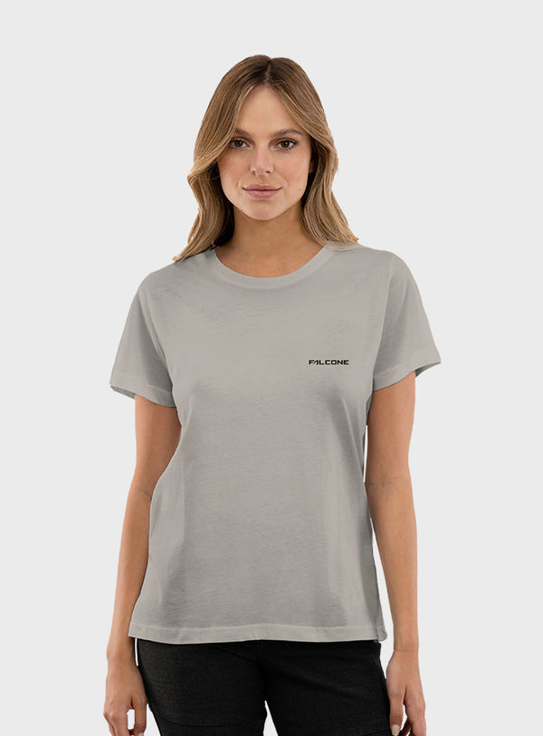 Polera Orgánica Classic Logo Taupe (Mujer)