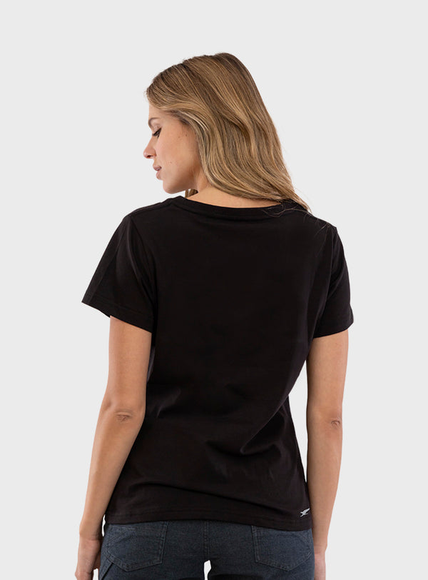 Polera Orgánica Classic Logo Black (Mujer)