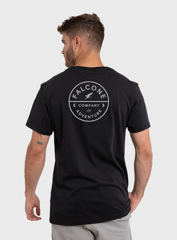 Polera Orgánica Company Of Adventure Black (Hombre)