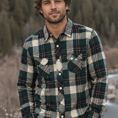 Camisa Escocesa V1 Wanser Green (Hombre)