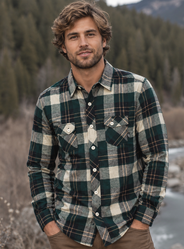 Camisa Escocesa V1 Wanser Green (Hombre)