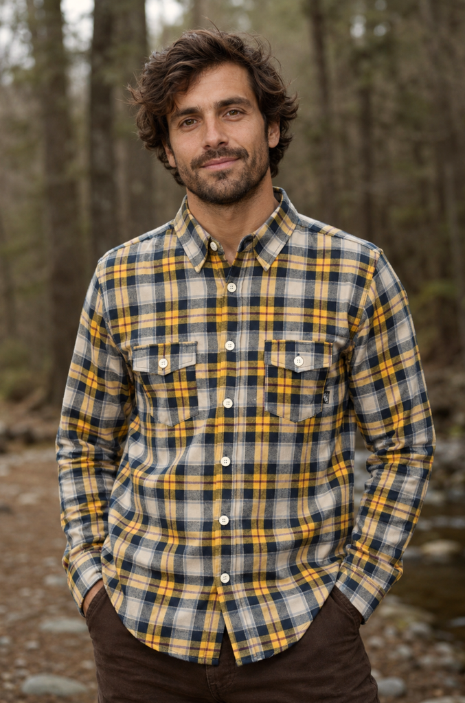Camisa Escocesa V2 Wanser Yellow (Hombre)
