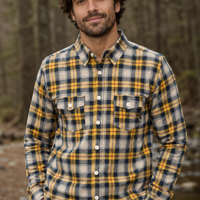 Camisa Escocesa V2 Wanser Yellow (Hombre)