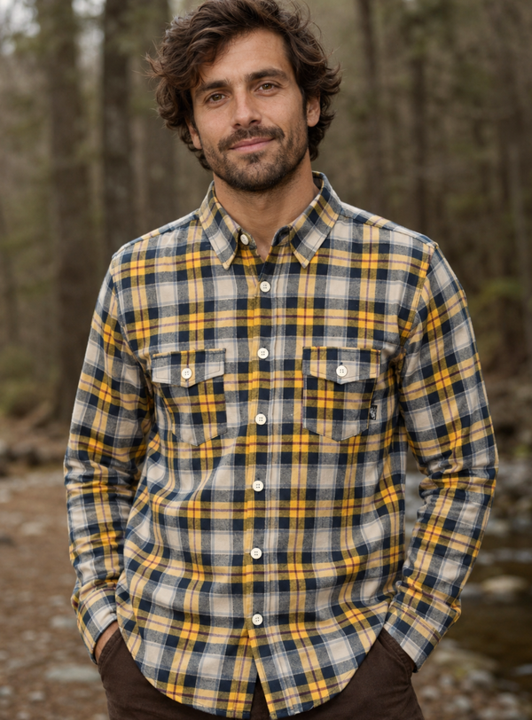 Camisa Escocesa V2 Wanser Yellow (Hombre)
