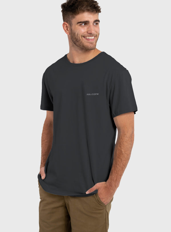 Polera Orgánica Classic Logo V2 Dark Gray (Hombre)