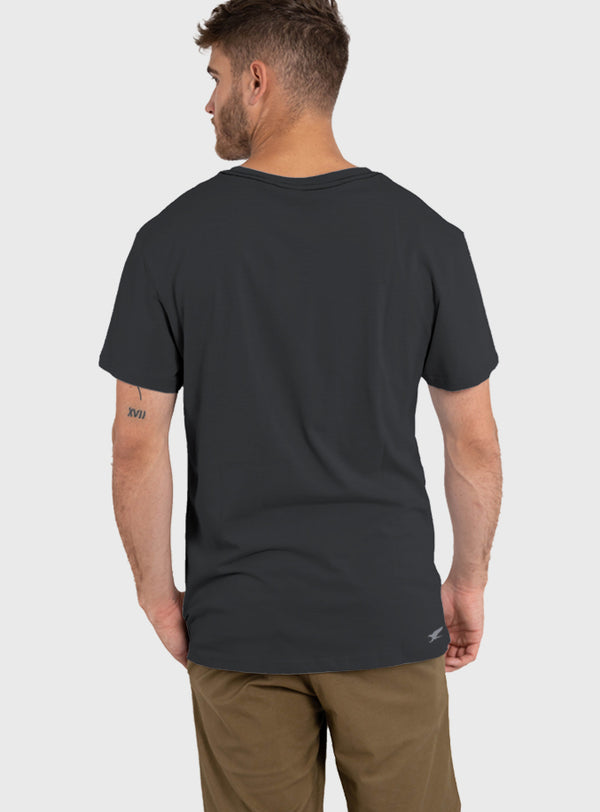 Polera Orgánica Classic Logo V2 Dark Gray (Hombre)