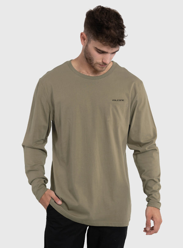 Polera Manga Larga Classic Olive Green (Hombre)