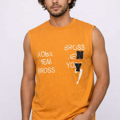 Polera Sin Mangas Bross Orange (Hombre)