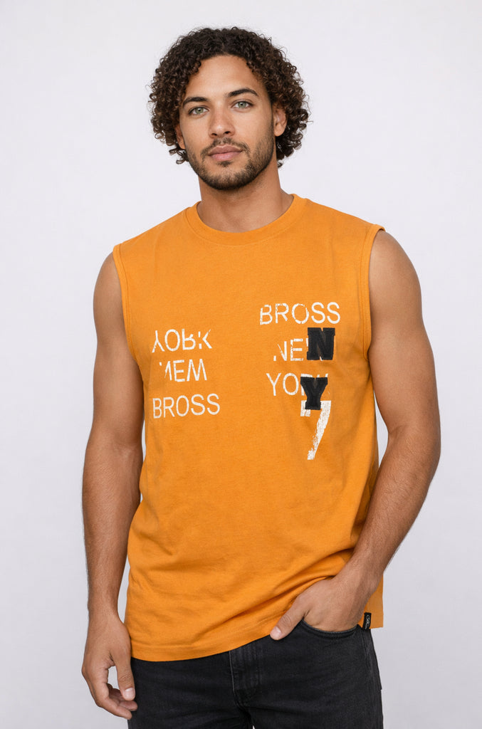 Polera Sin Mangas Bross Orange (Hombre)