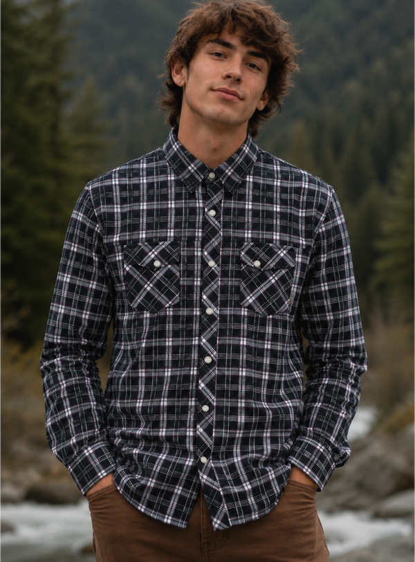 Camisa Escocesa Wanser Blue (Hombre)