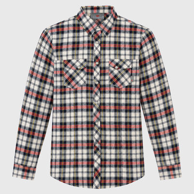 Camisa Escocesa Wanser White (Hombre)