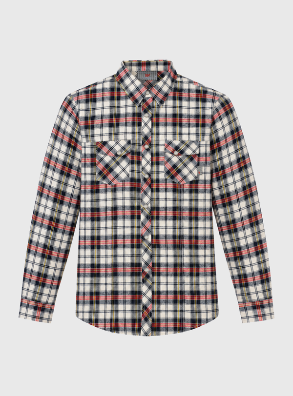 Camisa Escocesa Wanser White (Hombre)