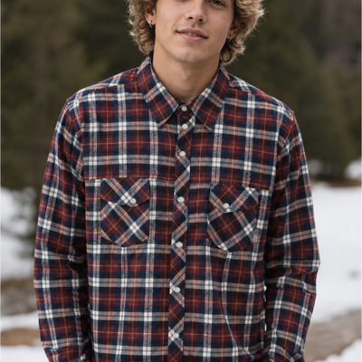 Camisa Escocesa Wanser Red (Hombre)