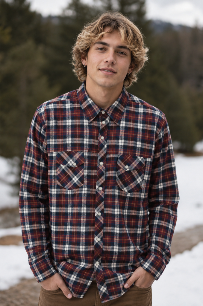 Camisa Escocesa Wanser Red (Hombre)