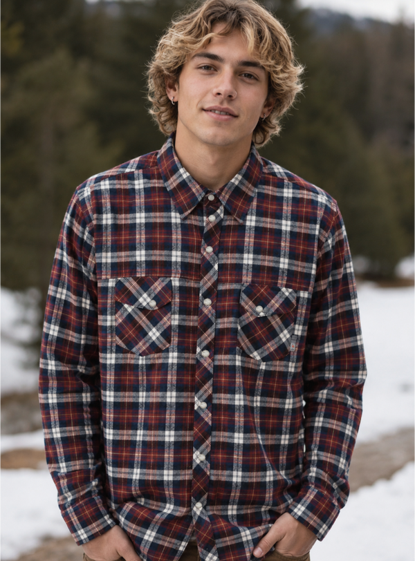 Camisa Escocesa Wanser Red (Hombre)