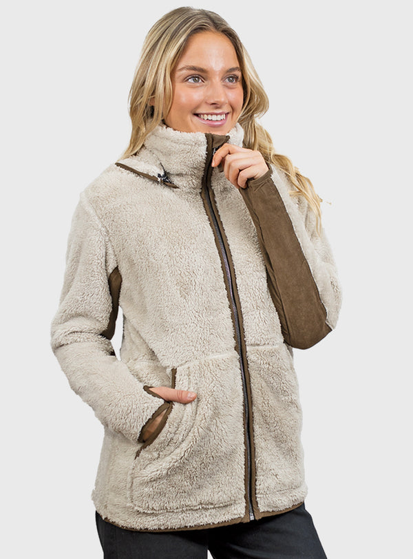 Chaqueta Shaggy Lander V2 Beige (Mujer)