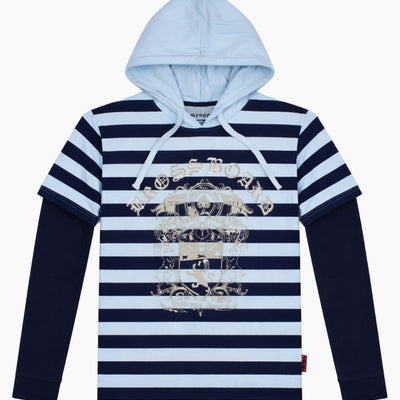 Polera Casual Manga Larga Bross Blue (Hombre)