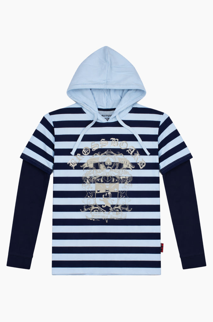 Polera Casual Manga Larga Bross Blue (Hombre)