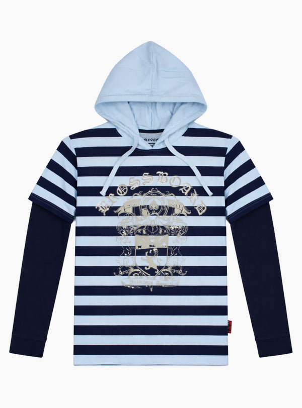 Polera Casual Manga Larga Bross Blue (Hombre)