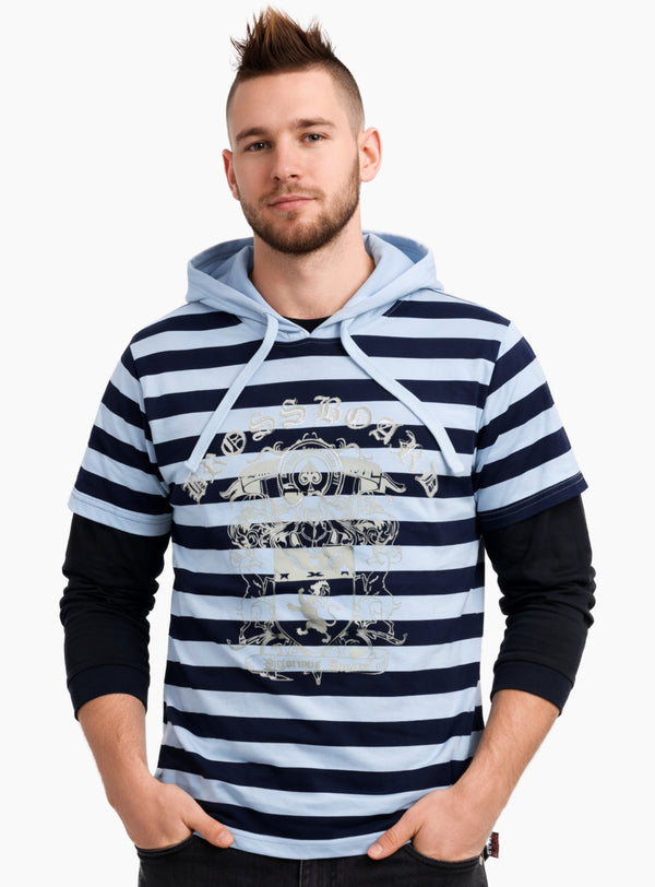 Polera Casual Manga Larga Bross Blue (Hombre)