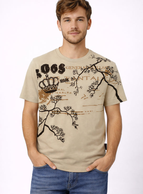 Polera Casual Bross Beige (Hombre)