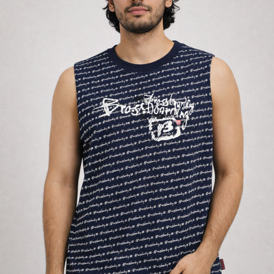 Polera Sin Mangas Bross Dark Blue (Hombre)