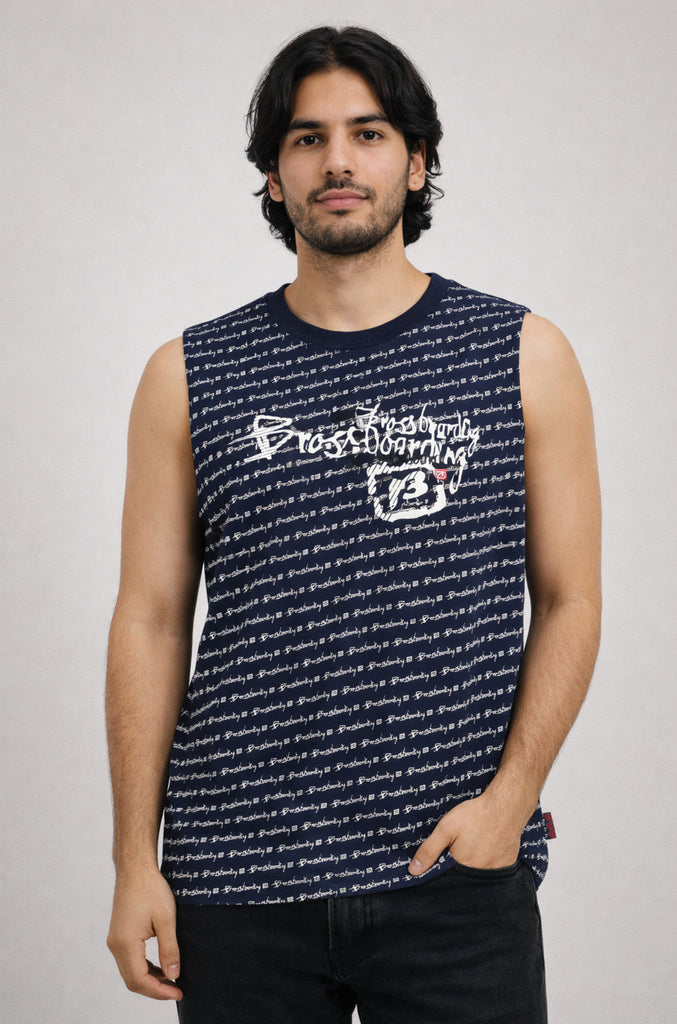 Polera Sin Mangas Bross Dark Blue (Hombre)