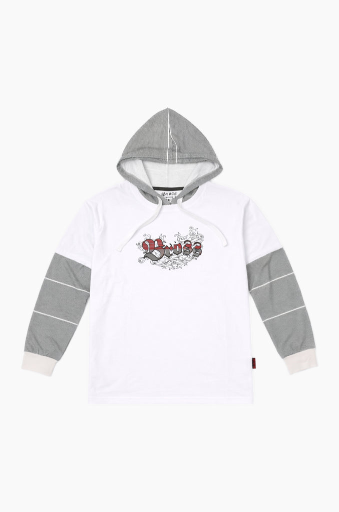 Polera Casual Manga Larga Bross White (Hombre)