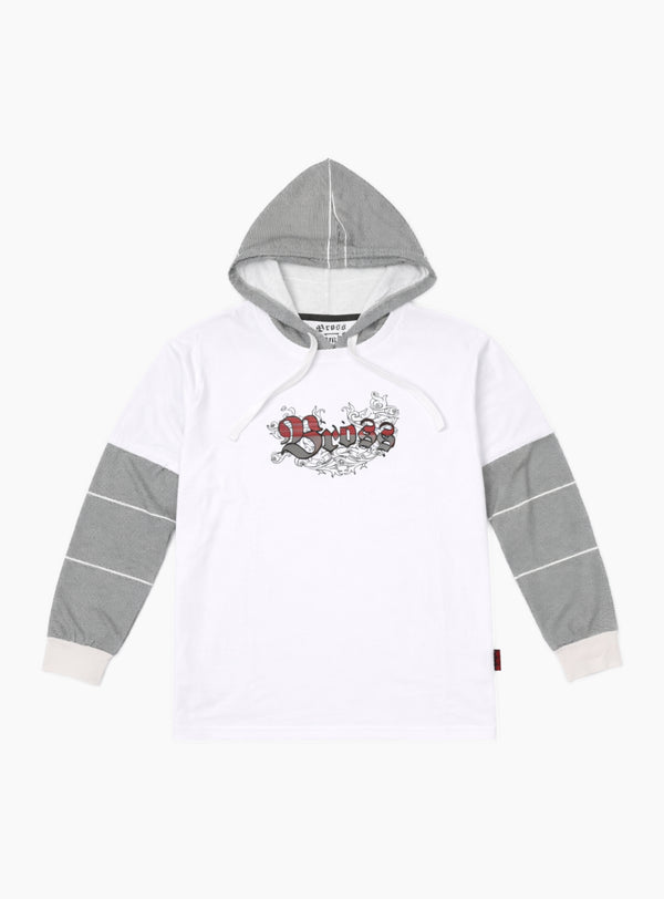 Polera Casual Manga Larga Bross White (Hombre)