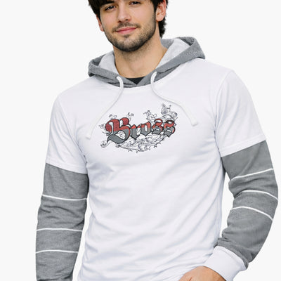 Polera Casual Manga Larga Bross White (Hombre)