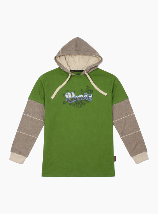 Polera Casual Manga Larga Bross Green (Hombre)