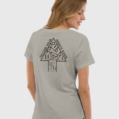 Polera Orgánica Infinite Roads Taupe (Mujer)