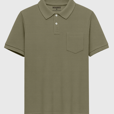 Polera Piqué Olive Green (Hombre)