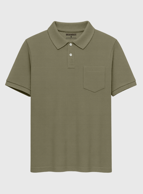 Polera Pique Olive Green (Hombre)