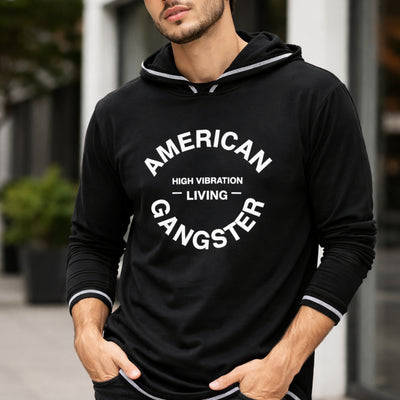 Polera Casual Manga Larga Wanser Black (Hombre)