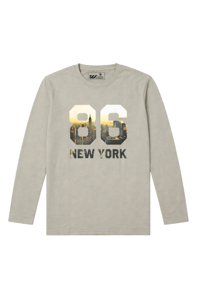 Polera Casual Manga Larga Wanser Gray (Hombre)