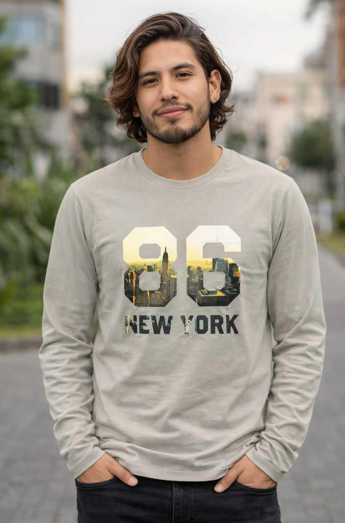 Polera Casual Manga Larga Wanser Gray (Hombre)