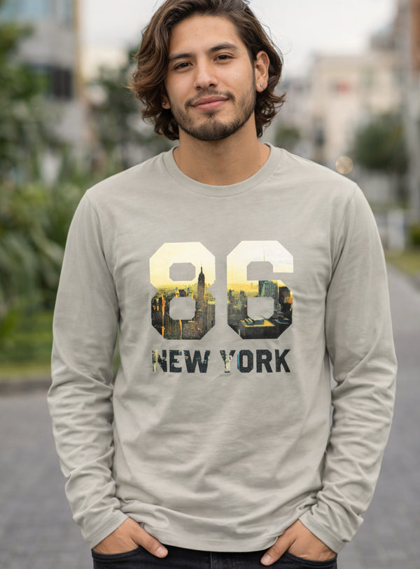 Polera Casual Manga Larga Wanser Gray (Hombre)