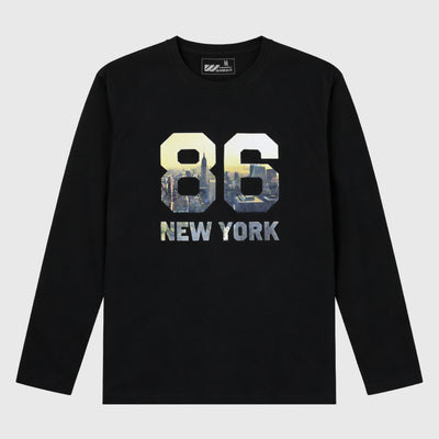 Polera Casual Manga Larga Wanser Black (Hombre)