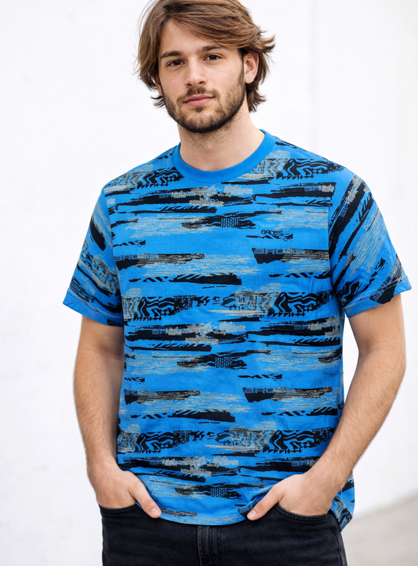 Polera Casual Bross Blue (Hombre)