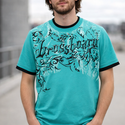 Polera Casual Bross Turquoise (Hombre)