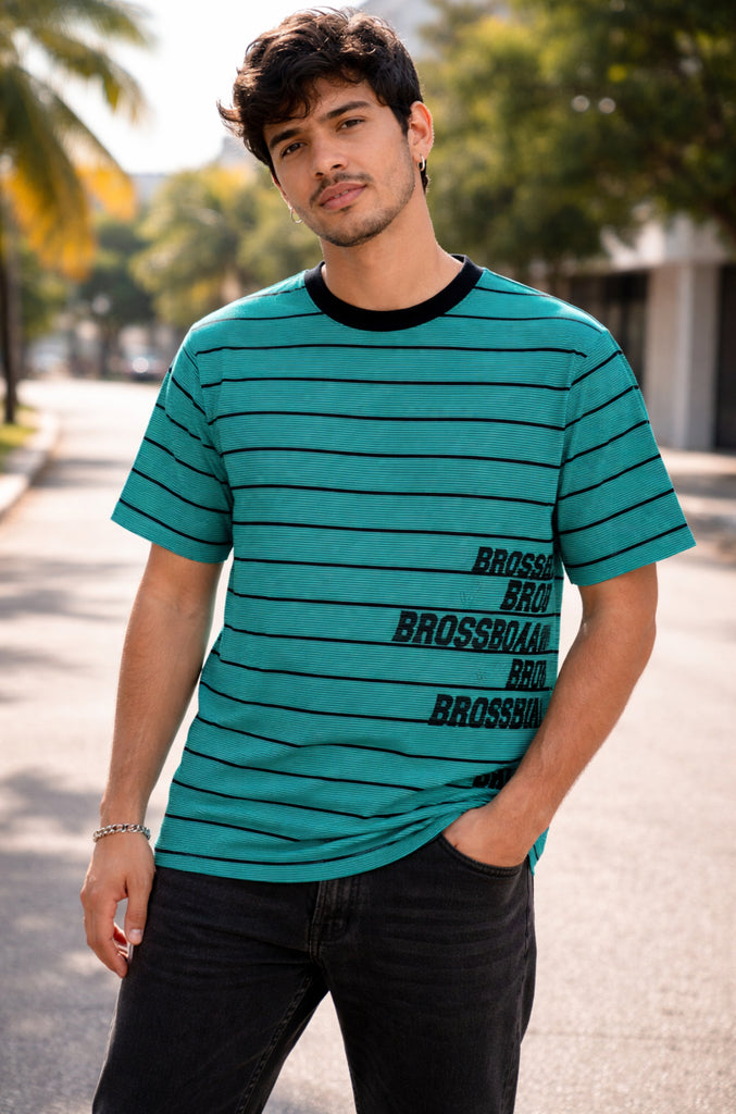 Polera Casual Bross Turquoise (Hombre)
