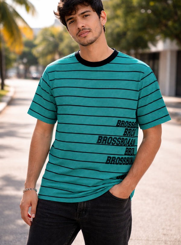 Polera Casual Bross Turquoise (Hombre)